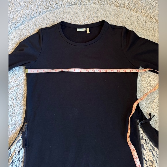 Logo Lori Goldstein Black Long Sleeve Tunic Shirt Size Small or Medium - Picture 10 of 12